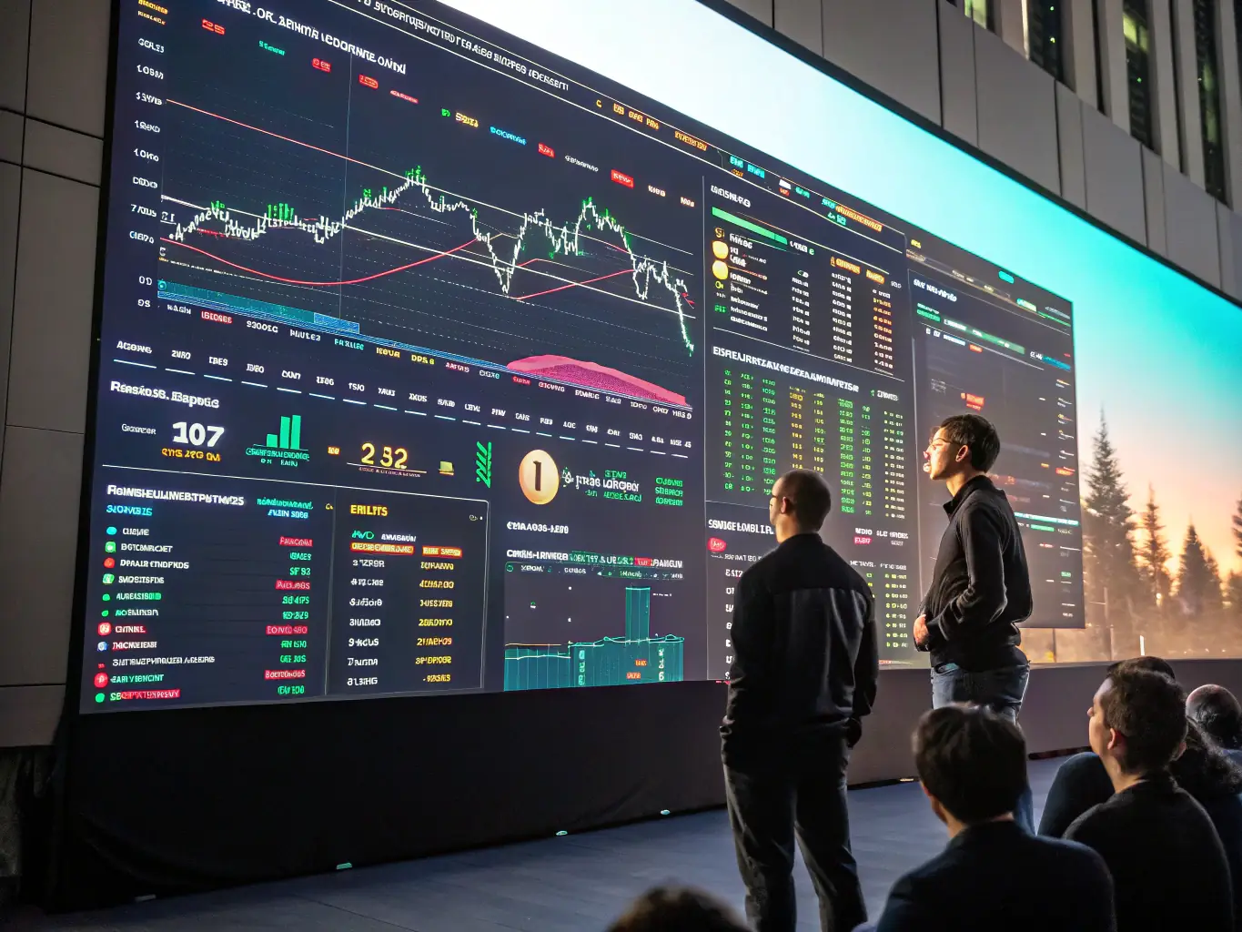A futuristic interface displaying real-time digital asset trading data, powered by adaptive machine learning algorithms.