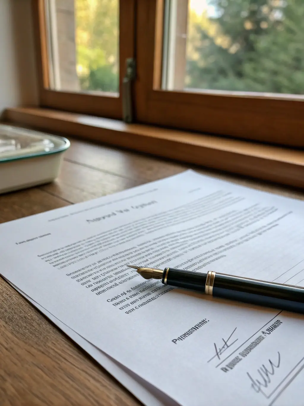 A close-up shot of a contract being signed, symbolizing the formal agreement required for investment participation.